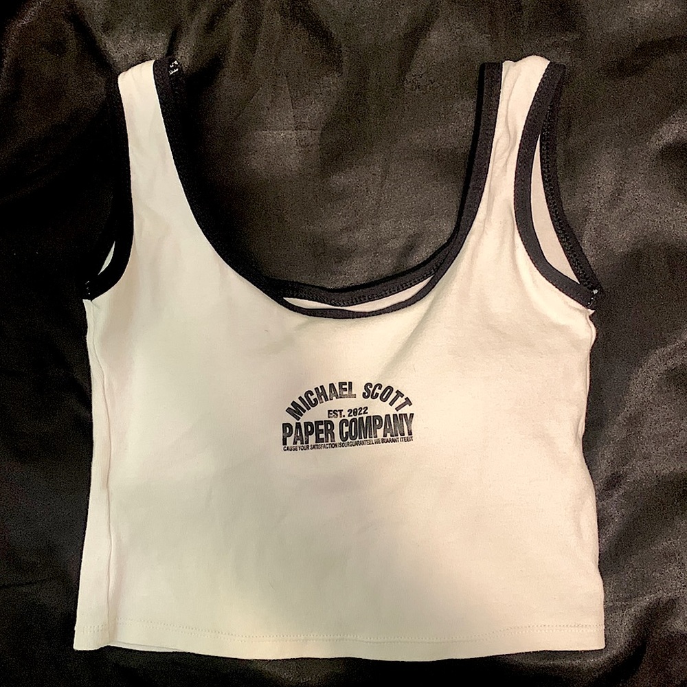Michael Scott Paper Company cropped tank top